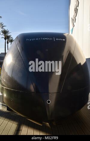Virgin Hyperloop One XP-1 on display at CES (Consumer Electronics Show ...