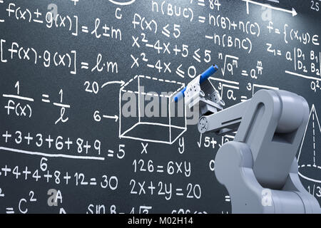 3d rendering blackboard with math formula or education background Stock ...