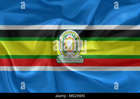 East African Community Flag Stock Photo