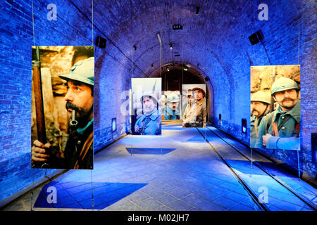 Citadelle souterraine de Verdun / Underground citadel of Verdun, Verdun, Meuse, France Stock Photo