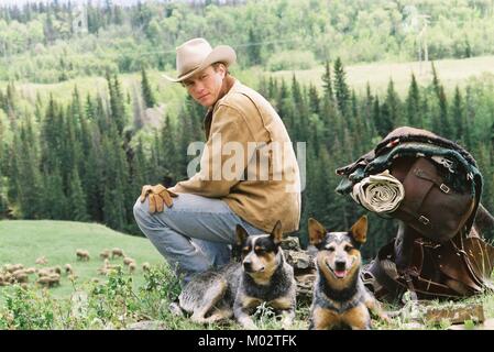 Brokeback Mountain  Year: 2005 USA  Director: Ang Lee Heath Ledger Stock Photo