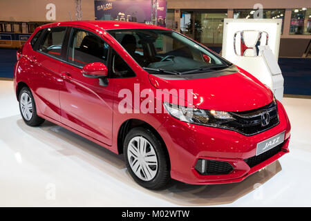 BRUSSELS - JAN 10, 2018: Hyundai Jazz car showcased at the Brussels Motor Show. Stock Photo