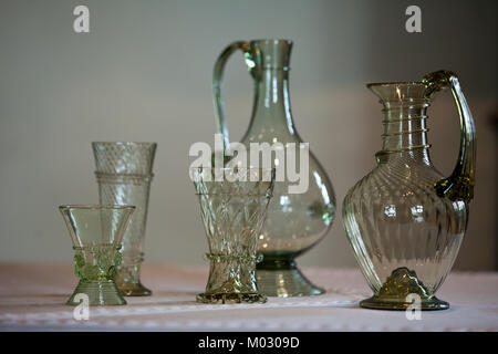 sophisticated , old glasses on wine Stock Photo
