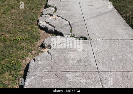 Dangerous hole in the pavement / sidewalk where a manhole cover has ...