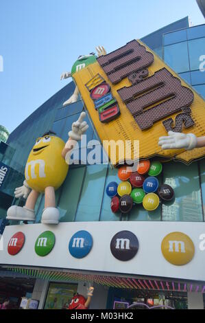 M & M Store On The Las Vegas Strip. Travel Holidays June 26, 2017. Las Vegas Strip, Las Vegas Nevada USA.EEUU. Stock Photo