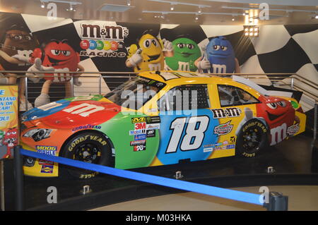Car Inside M & M Store On The Las Vegas Strip. Travel Holidays June 26, 2017. Las Vegas Strip, Las Vegas Nevada USA.EEUU. Stock Photo