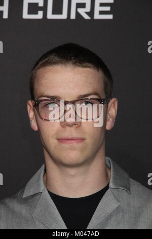 Will Poulter  01/18/2018 Red Carpet Fan Screening of 'Maze Runner: The Death Cure' held at AMC Century City 15 at Westfield Century City Mall in Los Angeles, CA   Photo: Cronos/Hollywood News Stock Photo