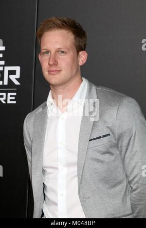 Los Angeles, CA, USA. 18th Jan, 2018. Chris Sheffield at arrivals for MAZE RUNNER: THE DEATH CURE Premiere, AMC Century City 15, Los Angeles, CA January 18, 2018. Credit: Priscilla Grant/Everett Collection/Alamy Live News Stock Photo