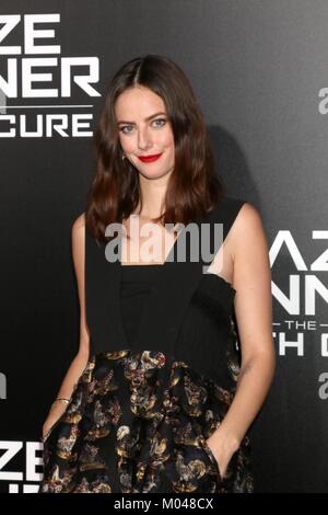 Los Angeles, CA, USA. 18th Jan, 2018. Kaya Scodelario at arrivals for MAZE RUNNER: THE DEATH CURE Premiere, AMC Century City 15, Los Angeles, CA January 18, 2018. Credit: Priscilla Grant/Everett Collection/Alamy Live News Stock Photo