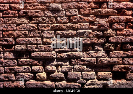 Background of old rustic brick wall Stock Photo