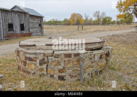 Boggsville was a small community started in 1862 just off the Santa Fe Trail.  Settled along the confluence of the Arkansas and Purgatoire Rivers, it  Stock Photo