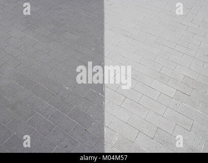 The fragment of a pavement , Old brick Stock Photo