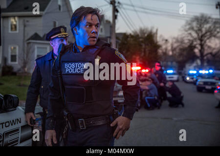 RELEASE DATE: January 13, 2017 TITLE: Patriots Day STUDIO: Lionsgate DIRECTOR: Peter Berg PLOT: The story of the 2013 Boston Marathon bombing and the aftermath, which includes the city-wide manhunt to find the terrorists responsible. STARRING: MARK WAHLBERG as Tommy Saunders. (Credit Image: © Lionsgate/Entertainment Pictures) Stock Photo