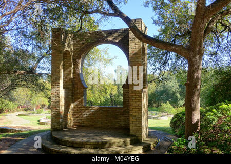 Butler Window - Zilker Botanical Garden - Austin, DSC08848 Stock Photo