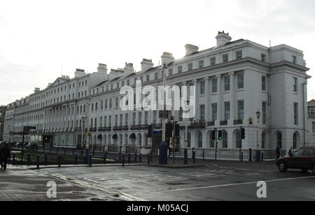 Burlington Hotel, Grand Parade, Eastbourne (NHLE Code 1190383) (March 2010) Stock Photo