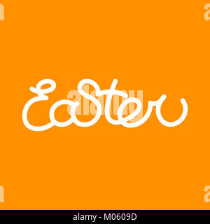 easter  design  lettering vector illustration flat style Stock Photo