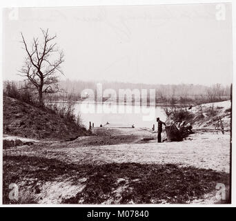 Lower Pontoon Bridge, Deep Bottom, James River MET DP70579 Stock Photo