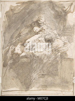 Judith Scene A painting of Judith beheading Holofernes, illustrating Old Testament ...