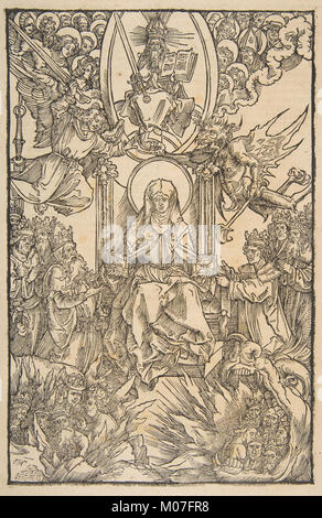 Illustration from Revelations Sancte Birgitte, Koberger Nuremberg 1500 (Latin Text) MET DP816451 Stock Photo