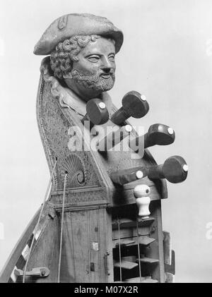 The Hurdy gurdy, stringed musical instrument. Isolated on white ...