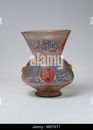 Mosque Lamp for the Mausoleum of Amir Aydakin al-'Ala'i al-Bunduqdar MET DP170367 Stock Photo