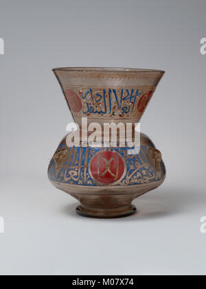 Mosque Lamp for the Mausoleum of Amir Aydakin al-'Ala'i al-Bunduqdar MET DP170365 Stock Photo