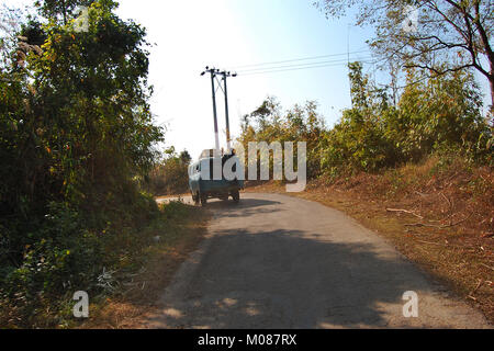 Tourist visits the Nilgiri Tourism Place in Bandarban, Bangladesh Stock Photo