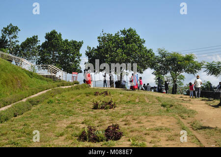 Tourist visits the Nilgiri Tourism Place in Bandarban, Bangladesh Stock Photo