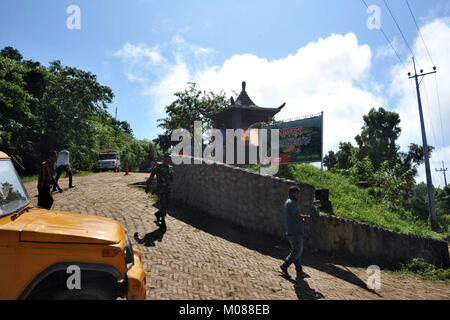 Tourist visits the Nilgiri Tourism Place in Bandarban, Bangladesh Stock Photo