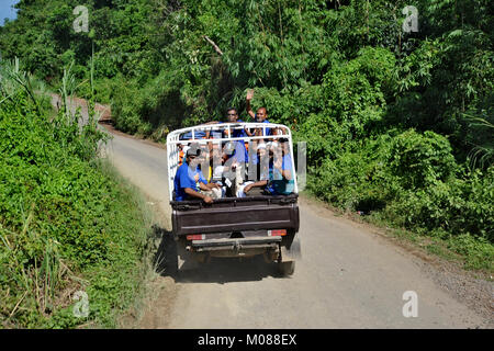 Tourist visits the Nilgiri Tourism Place in Bandarban, Bangladesh Stock Photo