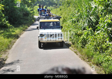 Tourist visits the Nilgiri Tourism Place in Bandarban, Bangladesh Stock Photo