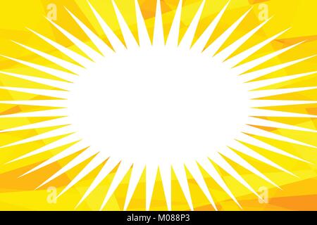 yellow abstract background comics bubble Stock Vector