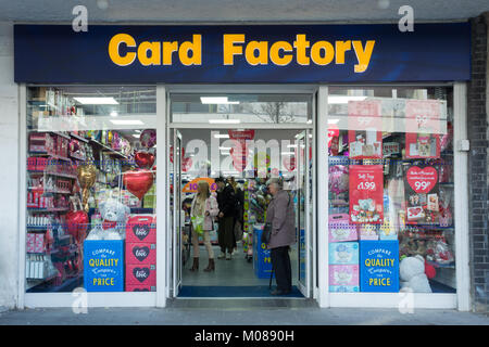 Card Factory shop front and sign, UK Stock Photo - Alamy