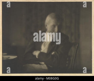 A portrait of John D. Rockefeller Jr., an influential American ...