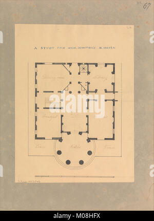 House for Henry Whitney, New Haven, Connecticut (plan) MET DP307221 Stock Photo