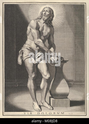 Illustration depicting Christ as the Man of Sorrows, showing his ...