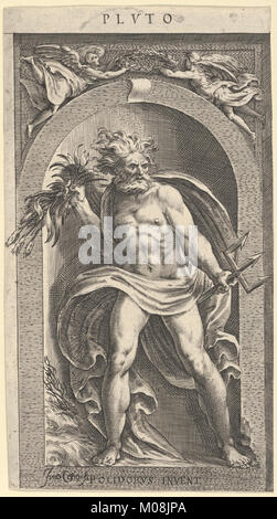This statue of Neptune depicts the Roman god of the sea in classical ...