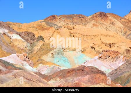 Death Valley in California, United States. Scenic view of famous Artist's Palette in Death Valley National Park (Mojave Desert in Inyo County). It is  Stock Photo