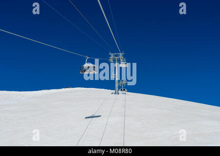 Sochi, Russia - May 05, 2017: Ski lift in Rosa Khutor Alpine Resort in Sochi Stock Photo