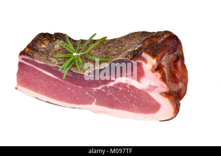 South Tyrolean smoked and air-dried bacon Stock Photo