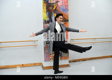 Rome Italy 19 January 2018 - Inauguration of the ballet dance center in Rome,special guest Vincenzo Mingolla Stock Photo