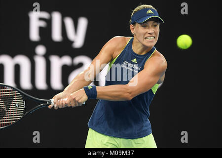 Melbourne, Australia. 21st Jan, 2018. Carla Suarez Navarro of Spain ...