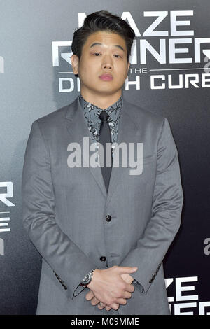 Century City, California. 18th Jan, 2018. Ki Hong Lee attends the fan screening of 20th Century Fox's 'Maze Runner: The Death Cure' at AMC Century City 15 theater on January 18, 2018 in Century City, California. | Verwendung weltweit/picture alliance Credit: dpa/Alamy Live News Stock Photo