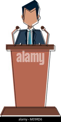 Lawyer in audition Stock Vector