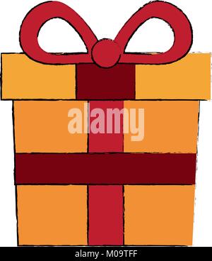 Giftbox present symbol Stock Vector