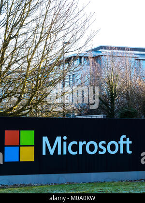 Microsoft UK Head office, Thames Valley Business Park, Reading, Berkshire, England. Stock Photo