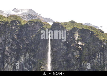 Rob Roy glacier on Mount Aspiring national park in Southern Island, New Zealand Stock Photo