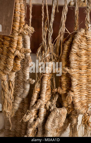 Temple sandals hang inthe Jojakko-Ji Garden in Kyoto, Japan. Stock Photo