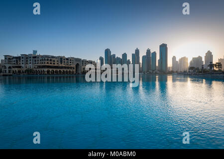 Souk Al Bahar, a shopping mall near the Dubai Mall in Dubai, United Arab Emirates Stock Photo