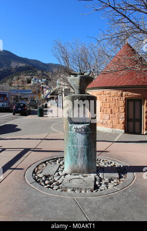 The town of Manitou Springs Colorado Stock Photo - Alamy